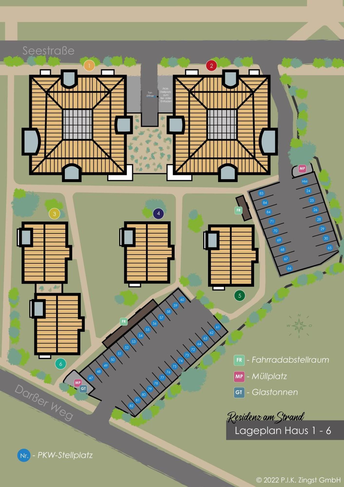Residenz Am Strand Wohnung 2-44 Цингст Экстерьер фото